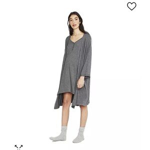 Hatch maternity and nursing robe and nightgown set